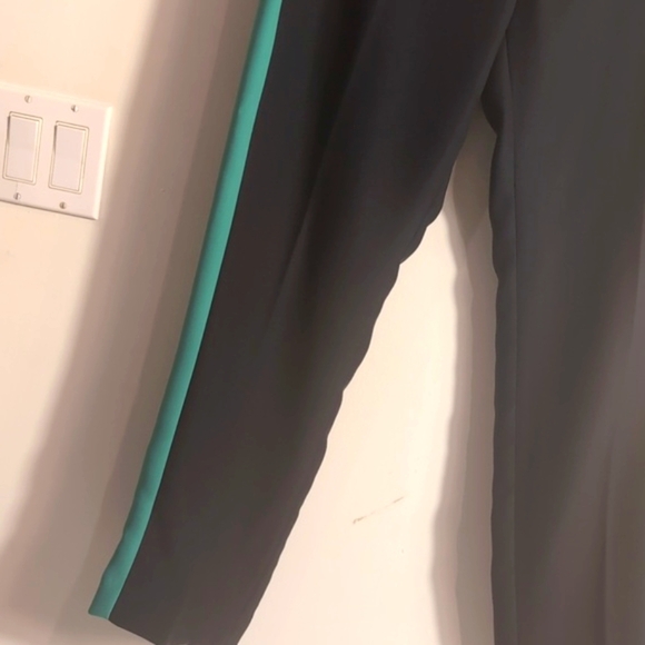 Banana Republic Avery Black with green trim Trousers Size 14Long - Picture 9 of 12